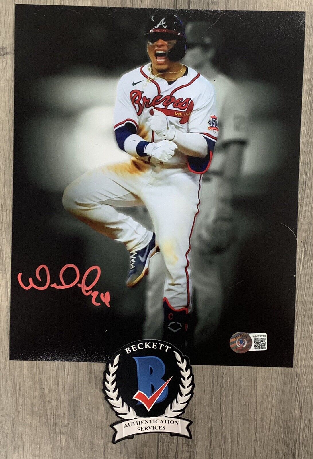 william contreras signed autographed 8 x 10 Photo Poster painting beckett coa braves