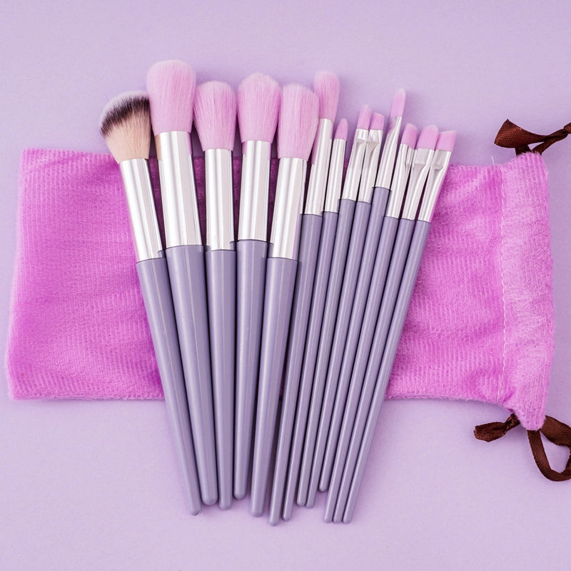 13 Sijiqing Makeup Brush Set Portable Loose Powder Brush Concealer Brush Blush Set Brush Full Set Of Beauty Tools