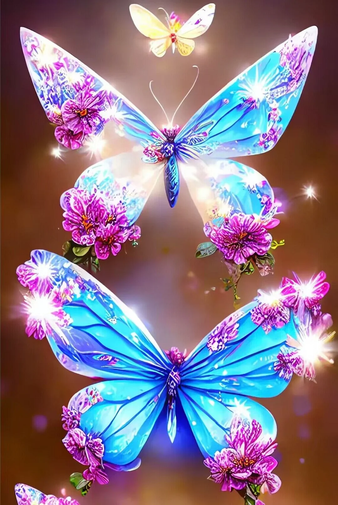 Diamond Painting - Full Round/Square Drill - Buterfly (40*60cm)