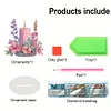 【Clearance Sale】DIY Cles Pink Flowers-Diamond Painting Ornaments（Single-Sided)