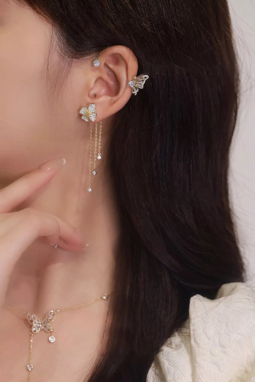 Butterfly Tassel Style Zircon Earrings | Perfect Gift🎁