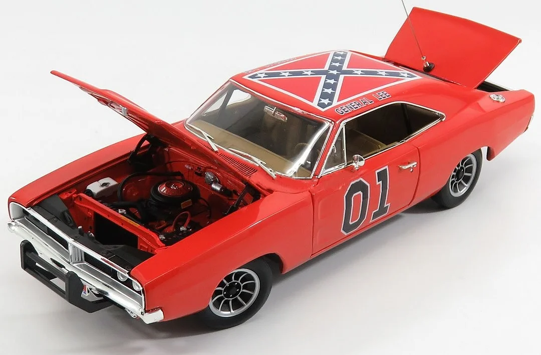 Cooter&rsquo;s Garage 1969 Dodge Charger with General Lee 1/18 Scale