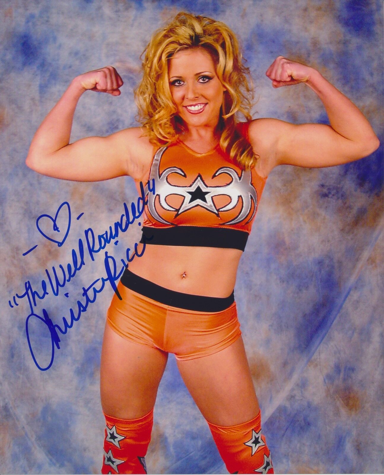 Christie Ricci autographed 8x10 WCCW WWE#3 Well Rounded