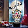5D DIY Diamond Painting 7 Color Night Light Lamp Home Decoration Ornament Gift Kit(Skull)