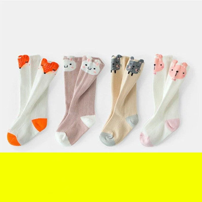 YWHUANSEN 0 to 2 Yrs Animal Baby Knee High Socks Spring Autumn Winter Newborn Leg Warmer For Girls Boys Infants Cotton Long Sock