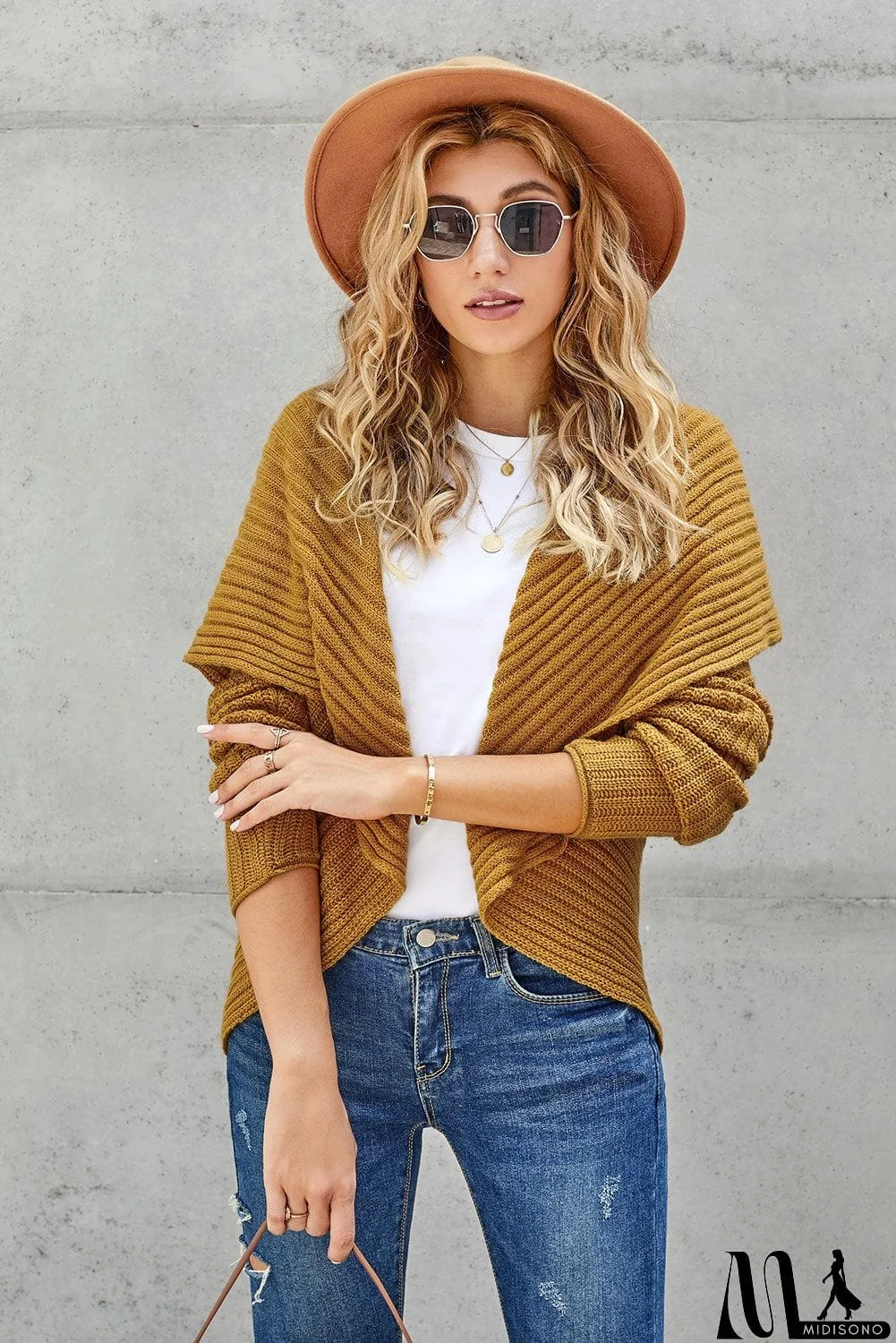 MidiSono - Cashmere Blend Convertible Cardigan