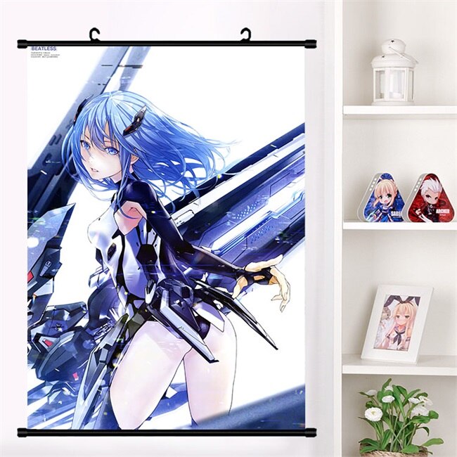 Anime BEATLESS Arato Endo Yuka Endo Lacia Wall Scroll Mural Poster Wall Hanging Poster Home Decor Collection Art Gifts