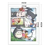 Hayao Miyazaki My Neighbor Totoro - 16CT Stamped Cross Stitch - 35*45cm