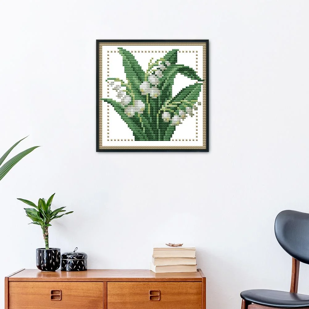 14ct Stamped Cross Stitch - Flower(17*17cm)