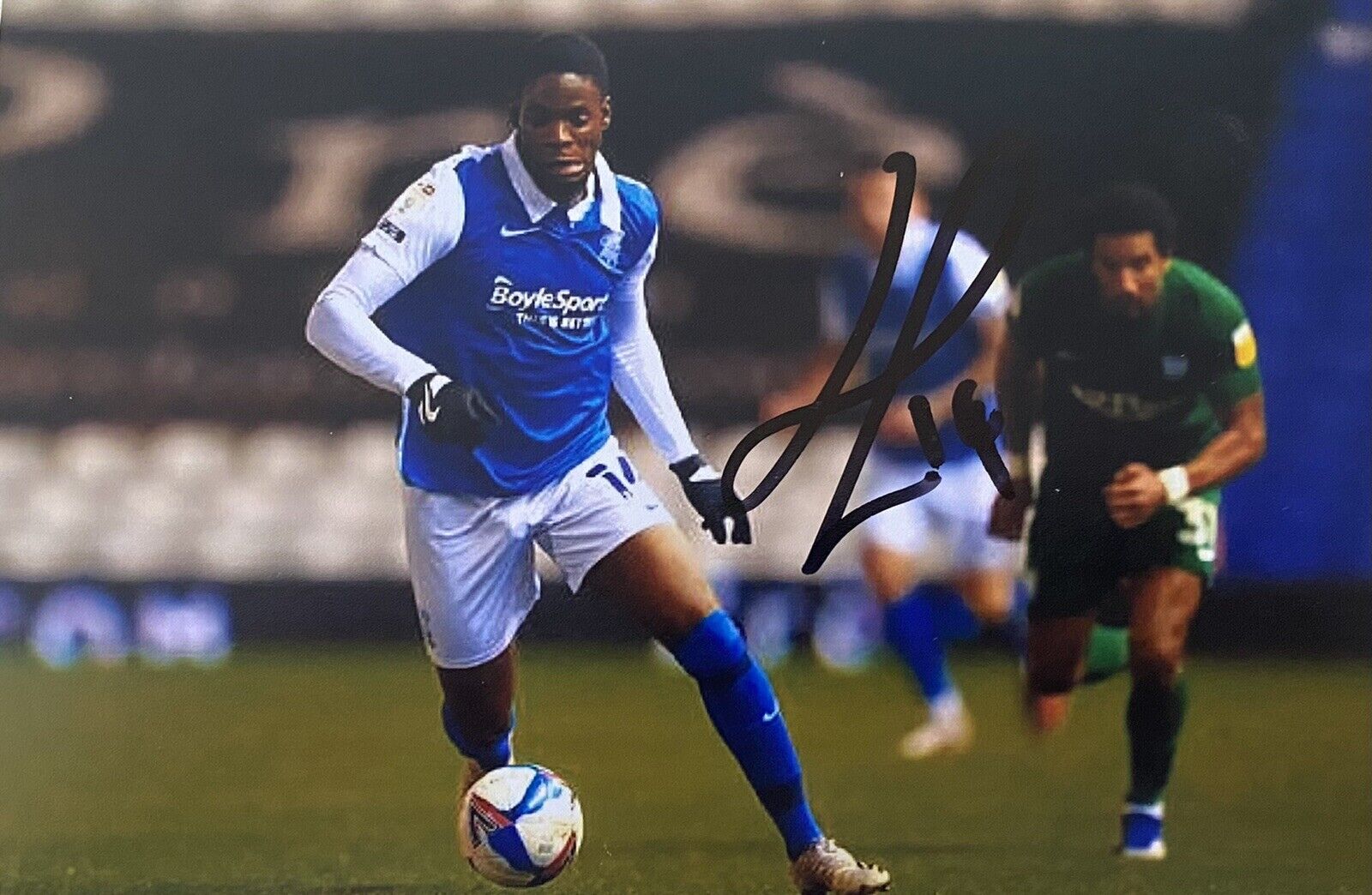 Jonathan Leko Genuine Hand Signed Birmingham City 6X4 Photo Poster painting