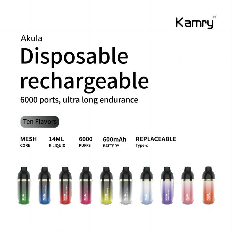 Kamry Akula 6000 Puffs Disposable Vape Wholesale Kamry OPVape