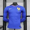 2024-2025 Long Sleeve Player Version France Home Football Shirt 1:1 Thai Quality