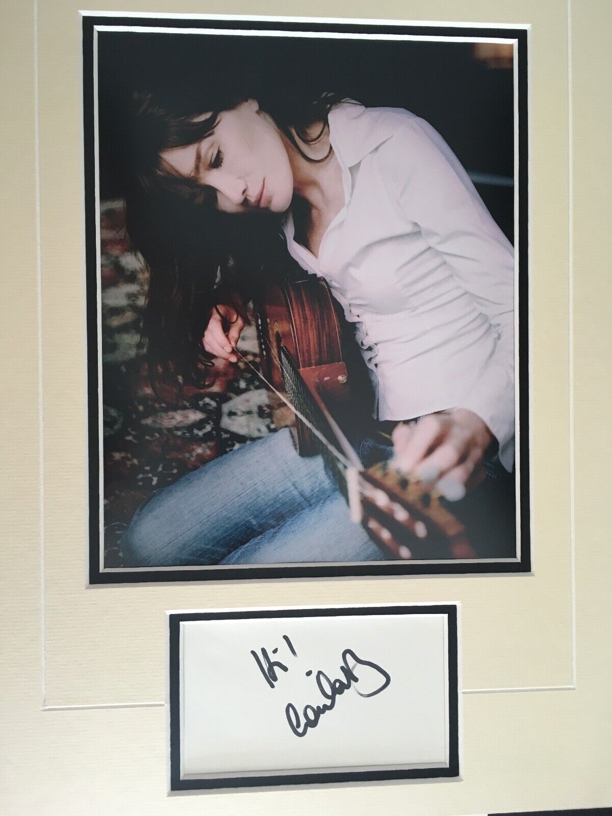 CARLA BRUNI - ITALIAN / FRENCH SINGER / SONGWRITER - SUPERB SIGNED Photo Poster painting DISPLAY