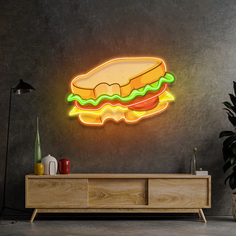 Hot Cheese Sandwich LED Neon Sign Lights