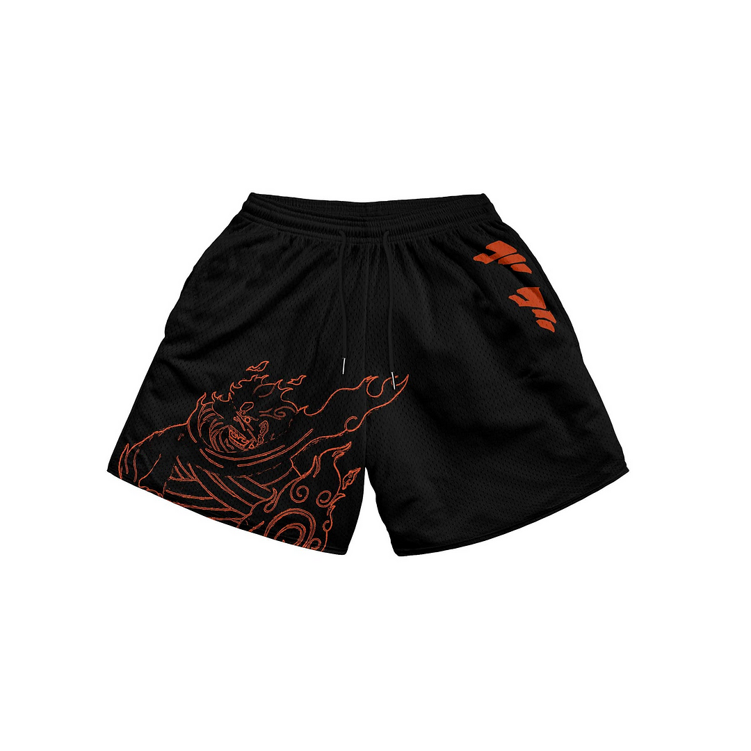 Men's Casual Drawstring Print Shorts