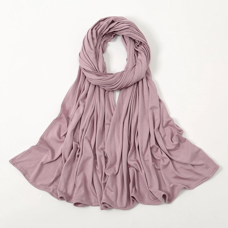 Hot New Solid Color Mercerized Cotton Jersey Scarf Soft Scarf Spot