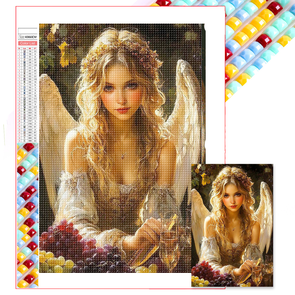 Beautiful Angels 40*60cm(picture) full square drill diamond painting