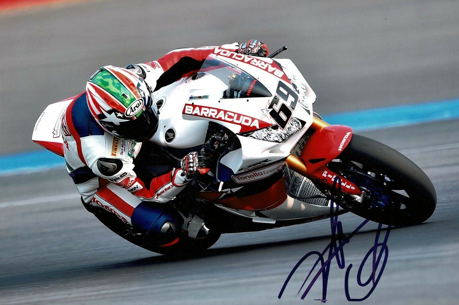 Nicky HAYDEN SIGNED HONDA MOTOGP USA 12x8 Autograph Rare Photo Poster painting AFTAL COA