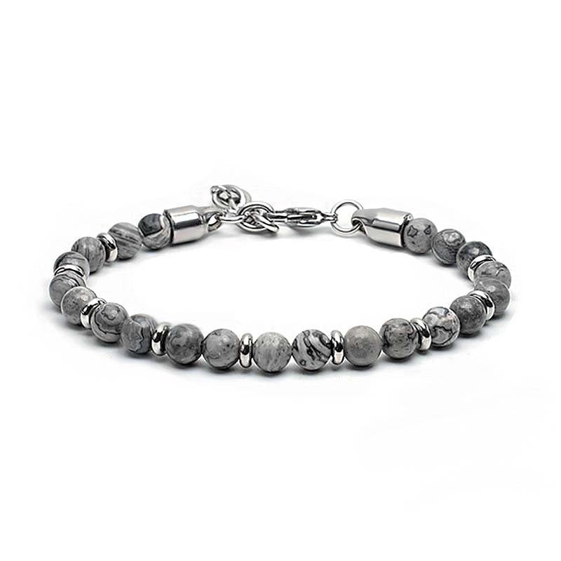 Minimalist Round 304 Stainless Steel Beaded Unisex Bracelets