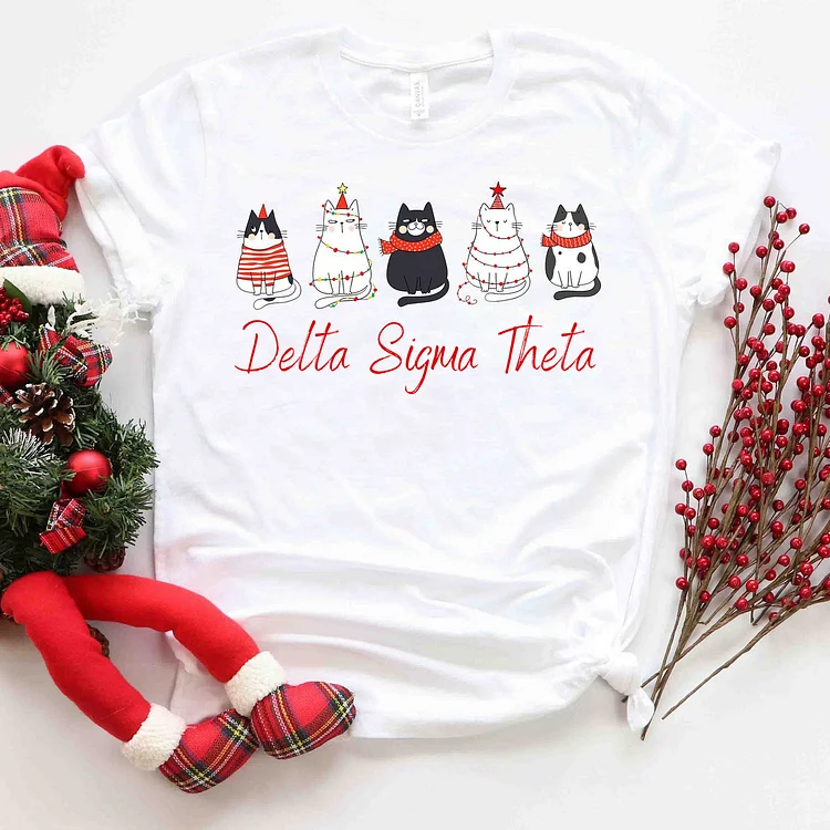 Christmas Cat T-Shirt - Cat Lover Shirt
