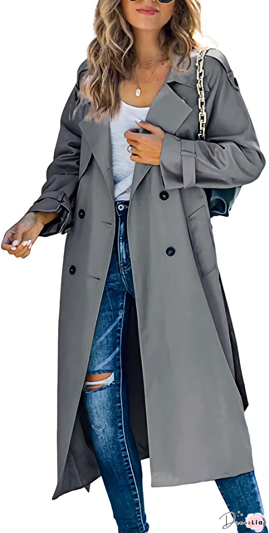 Women Linen Frock Coat