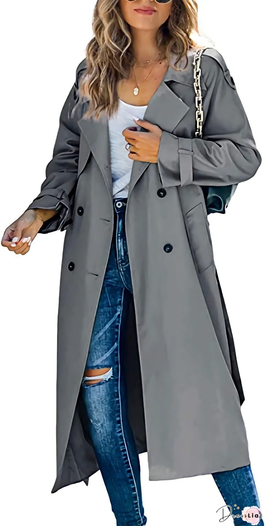 Women Linen Frock Coat