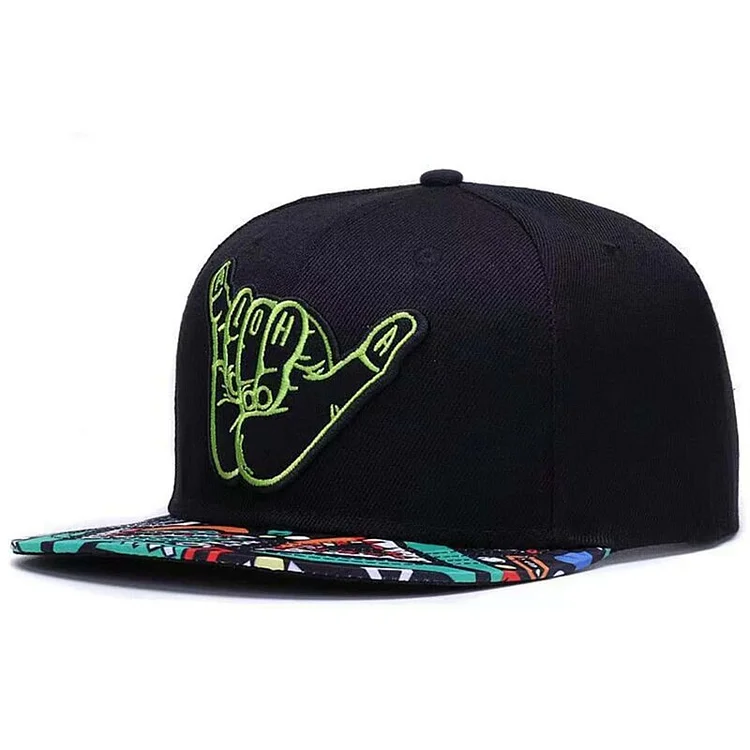 Men Cap For Finger Baseball Caps Adjustable Hip Hop Snapback Hat Personalized graffiti brim Caps