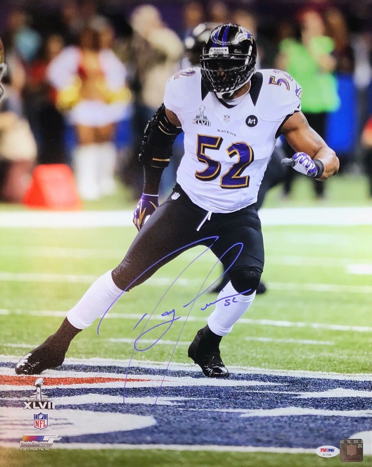 Ray Lewis autographed signed 16x20 Photo Poster painting NFL Baltimore Ravens PSA COA Super Bowl