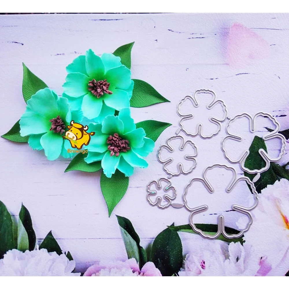 Beautiful Many Flower Series Metal Cutting Dies Stencil Template For DIY Scrapbooking Embossing Paper Cards Album Making Dies
