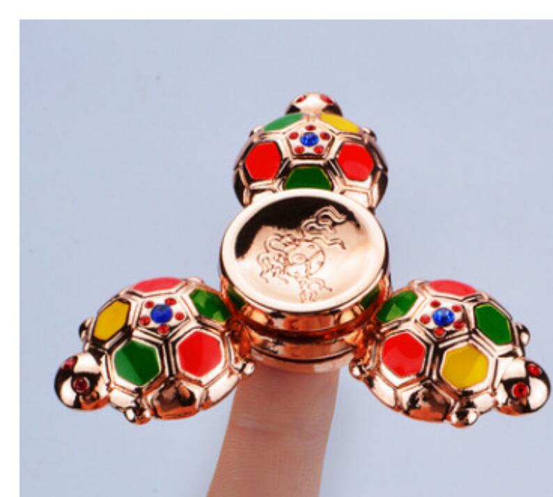 New Colorful Metal Fingertip Gyro Finger Four-leaf Gyro Decompression Gyro Children's Toys | 168DEAL