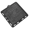 [US Local Warehouse] Iron Manhole Cover and Frame Non-Slip Septic Tank Cover for Yard (400mm)