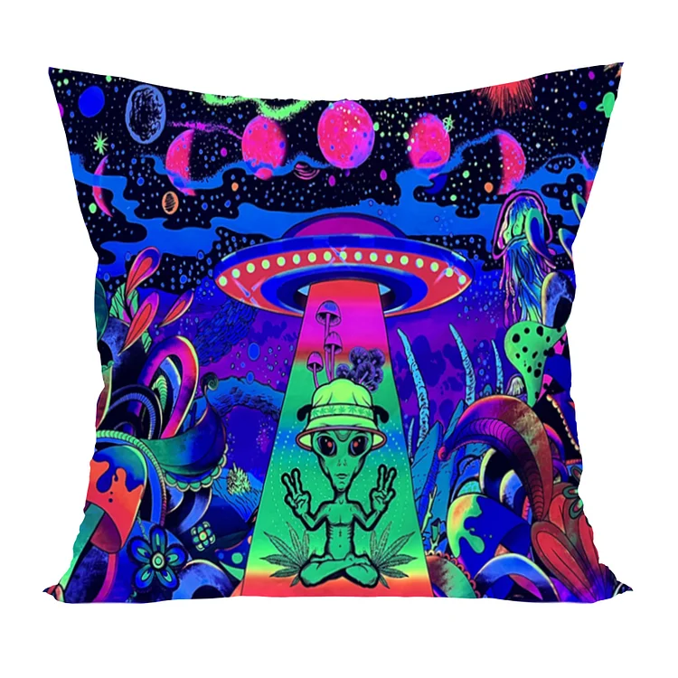 Alien - Fluorescent Pillowcase 45*45cm