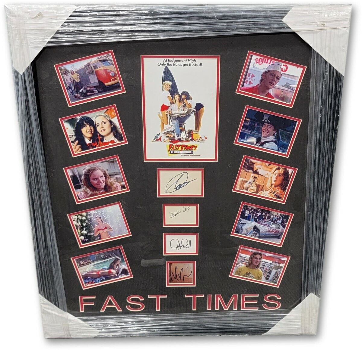 Fast Times at Ridgemont High Signed Autographed Framed Collage Penn Cates GV