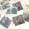 6 Stück Pfau DIY Diamant Kunst Grußkarten Dankeskarten und Feiertagssegen