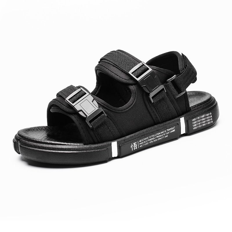 Nine o'clock 2021 Quality Men's Sandals Summer Fashion Anti-skid Male Outdoor Beach Slippers Lightweight Flats Casual Footwear