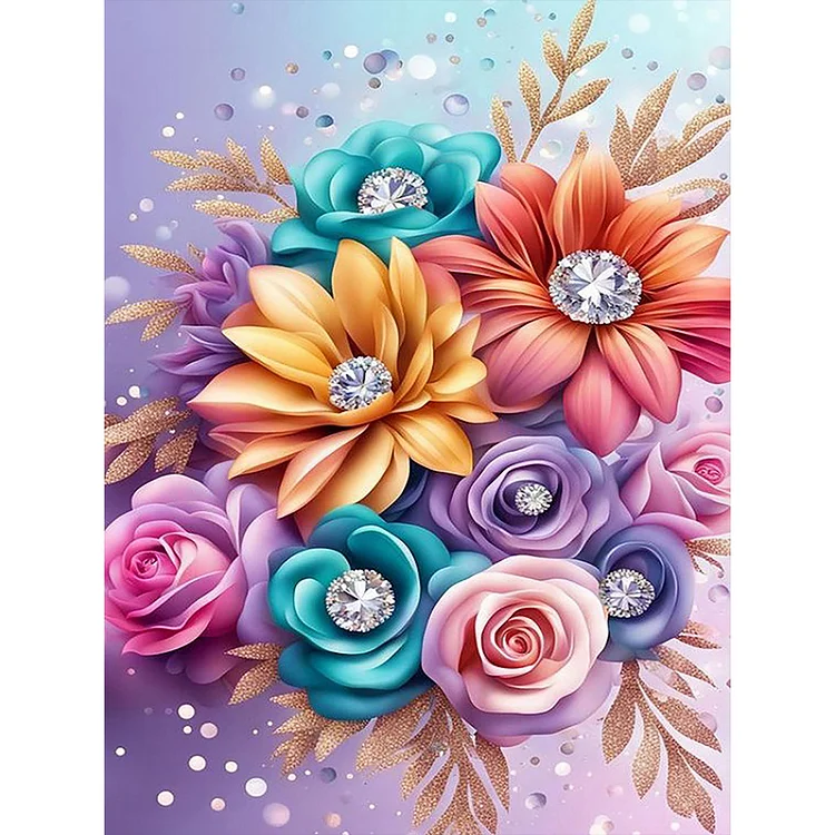 Flower - Full Round - Diamond Painting (30*40cm)