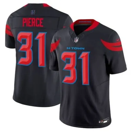 Men's  Dameon Pierce Navy Blue Houston Texans #31 Vapor F.U.S.E. Limited Jersey