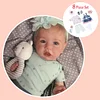20'' Sweet Emma Handmade Reborn Baby Toddler Doll Girl, Lifelike Weighted Silicone Baby Doll - RBBI-Myrebornbabydoll® Myrebornbabydoll®