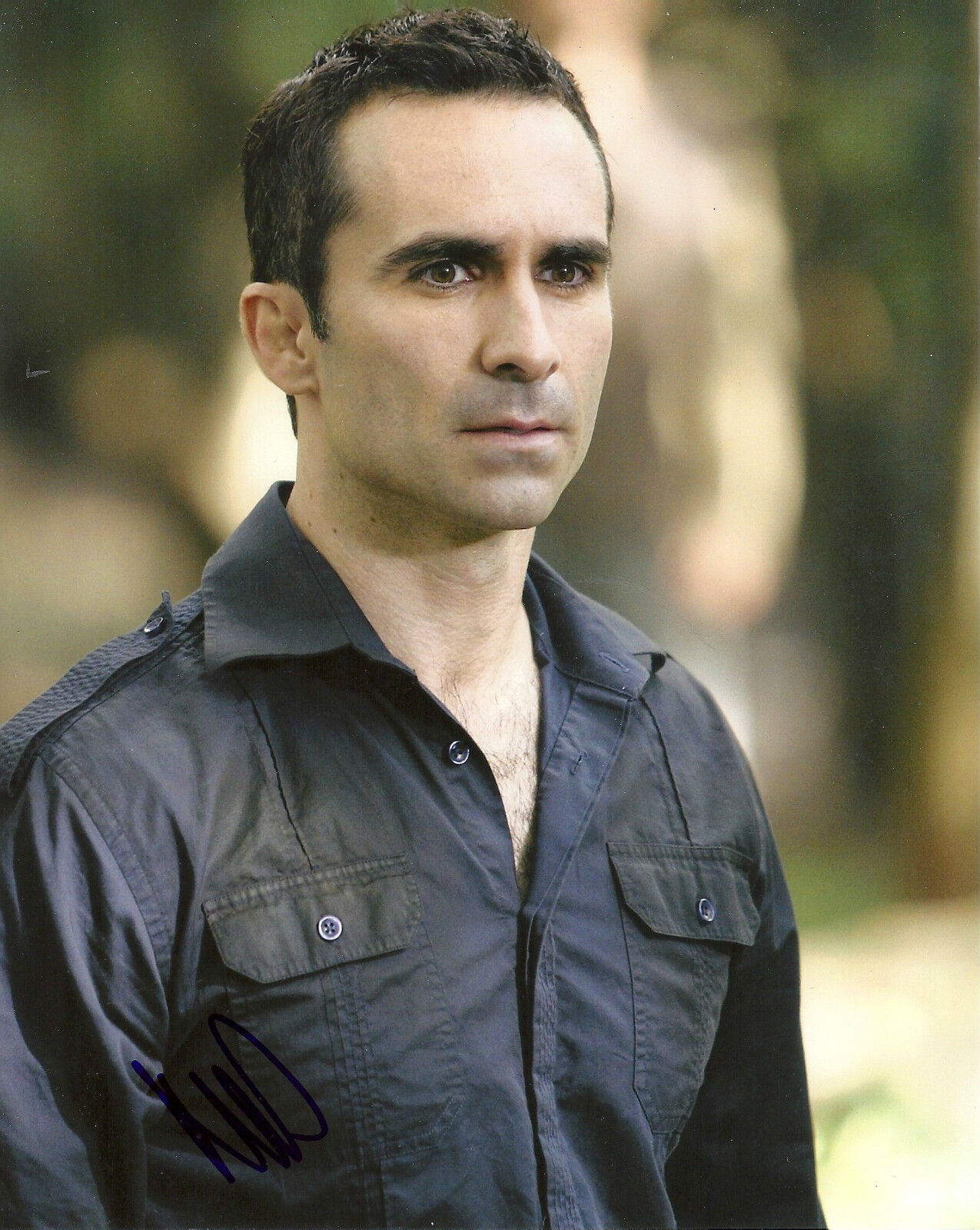 NESTOR CARBONELL 'LOST' RICHARD ALPERT SIGNED 8X10 PICTURE *COA 2