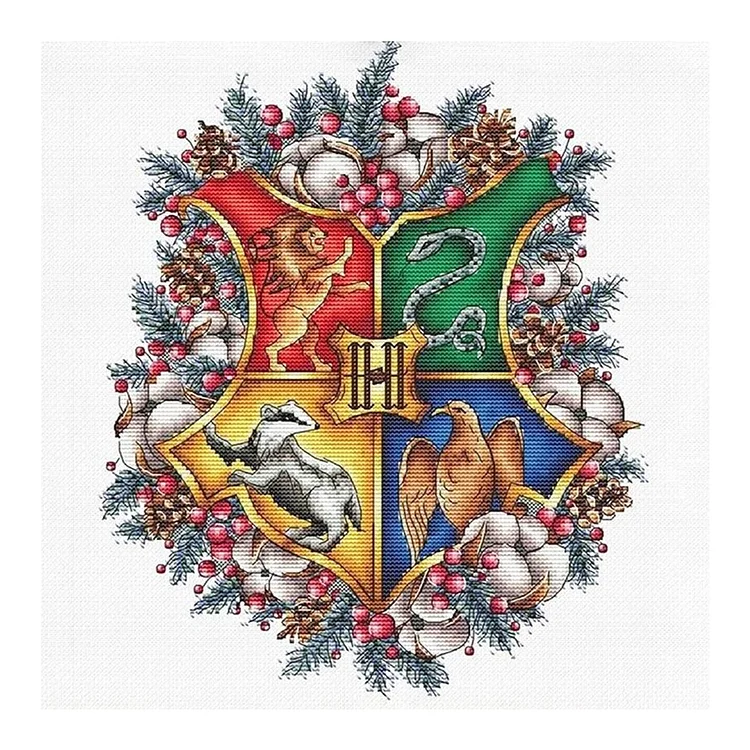 Harry Potter Four Schools 50*50CM 11CT Counted Cross Stitch