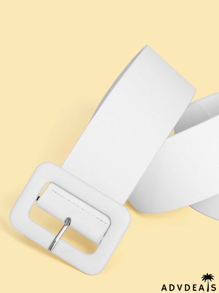 Geo Buckle Wide Belt