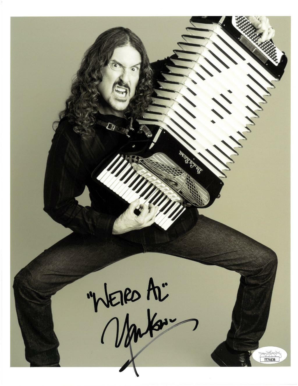 Weird Al Yankovic Signed Authentic Autographed 8.5x11 B/W Photo Poster painting JSA #TT74636