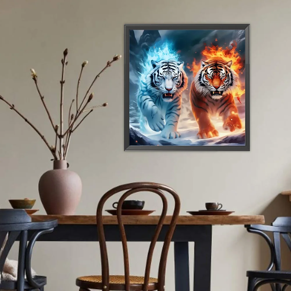 Diamond Painting - Full Round Drill - Tiger(Canvas|40*40cm)