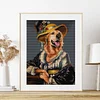 >SALE<Full Embroidery Eco-cotton Thread 14CT Counted Dog Cross Stitch Artwork (RA505)
