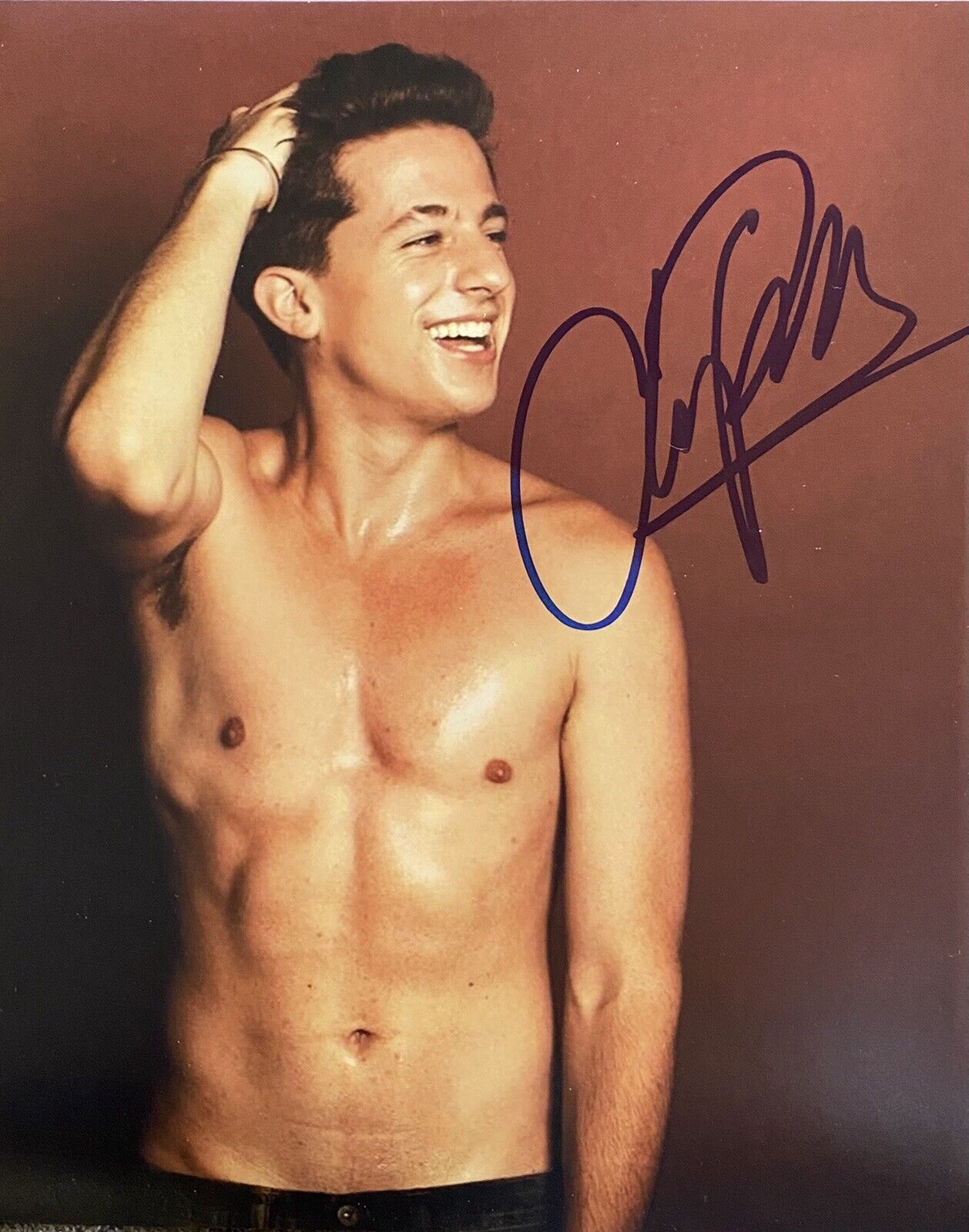 Charlie Puth Signed Autographed Photo Poster painting Color 8x10 Shirtless Sexy