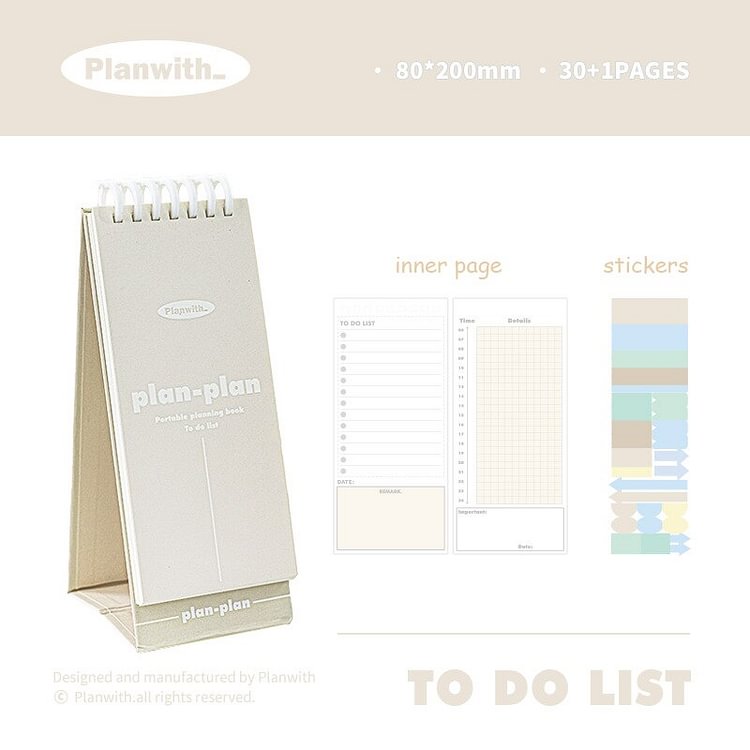 Journalsay 1Pc Cute Portable Planner Creative DIY Schedule Punch Notebook Loose Leaf Memo Pad Kawaii Stationery