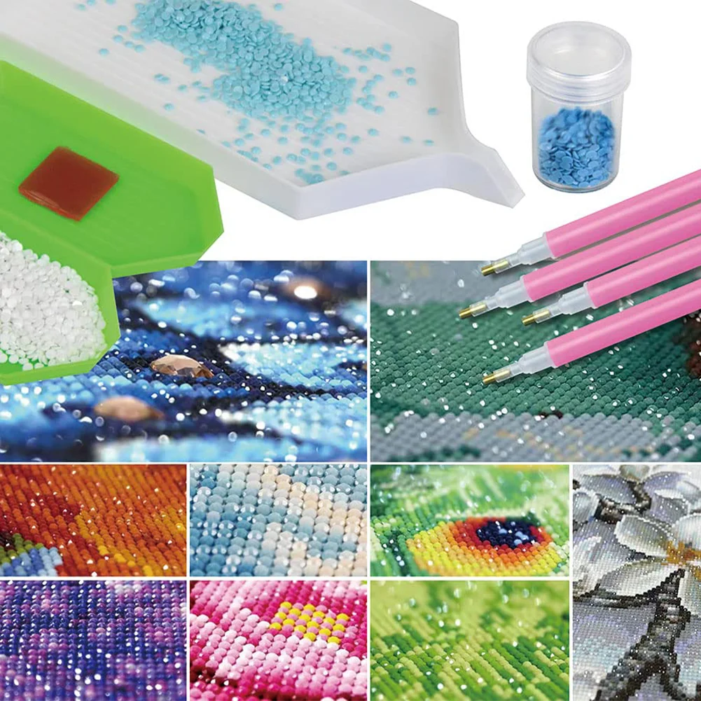 70 Slots Portable 5D Diamond Painting Carrying Bag with Tools for DIY Art Craft