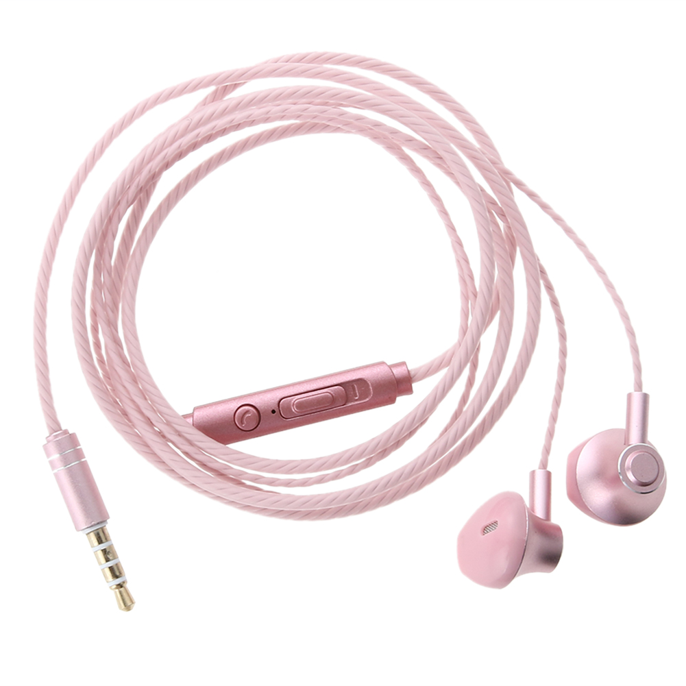 

Sports Headphone Universal Phone Headset Metal Headset Headphones Ear style, 玫瑰金, 501 Original