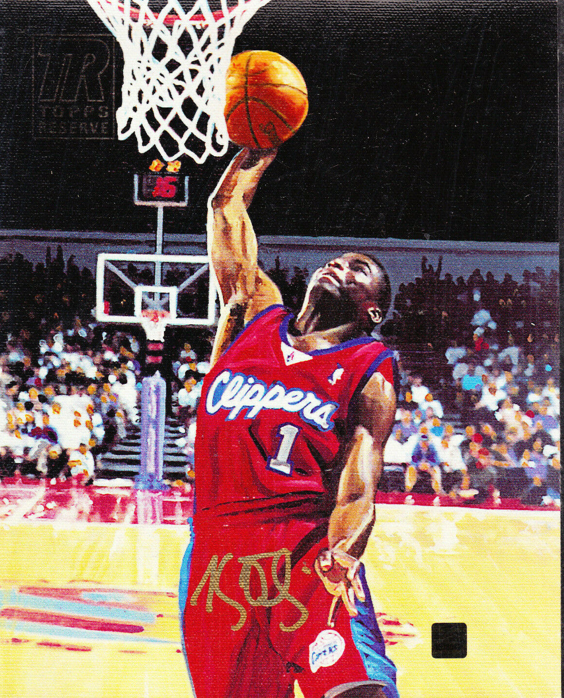 KEYON DOOLING AUTOGRAPH SIGNED 8X10 CANVAS INSERT TOPPS RESERVE CLIPPERS