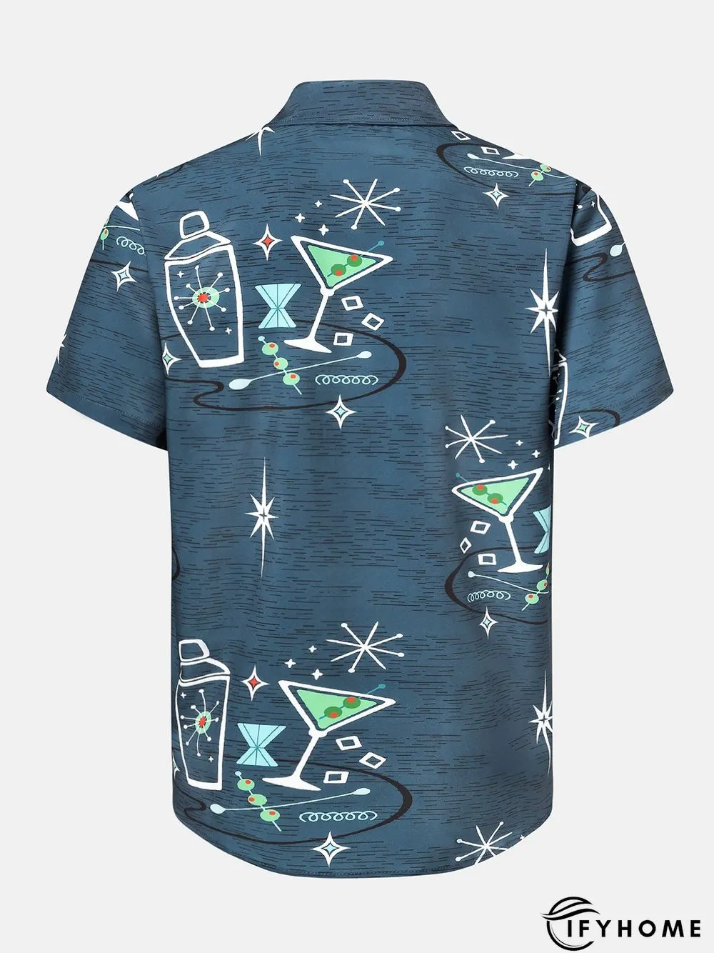 Cocktail Martini Shaker Graphic Tipsy Spirit Vintage Geometric Shirt | IFYHOME